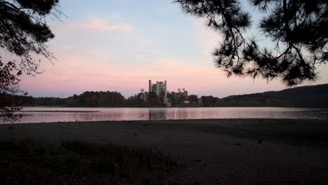 sunset time lapse lake catherine arkansas autumn 2021