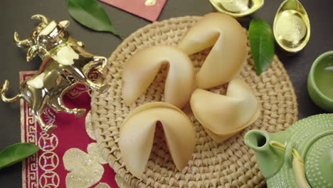 opening fortune cookies