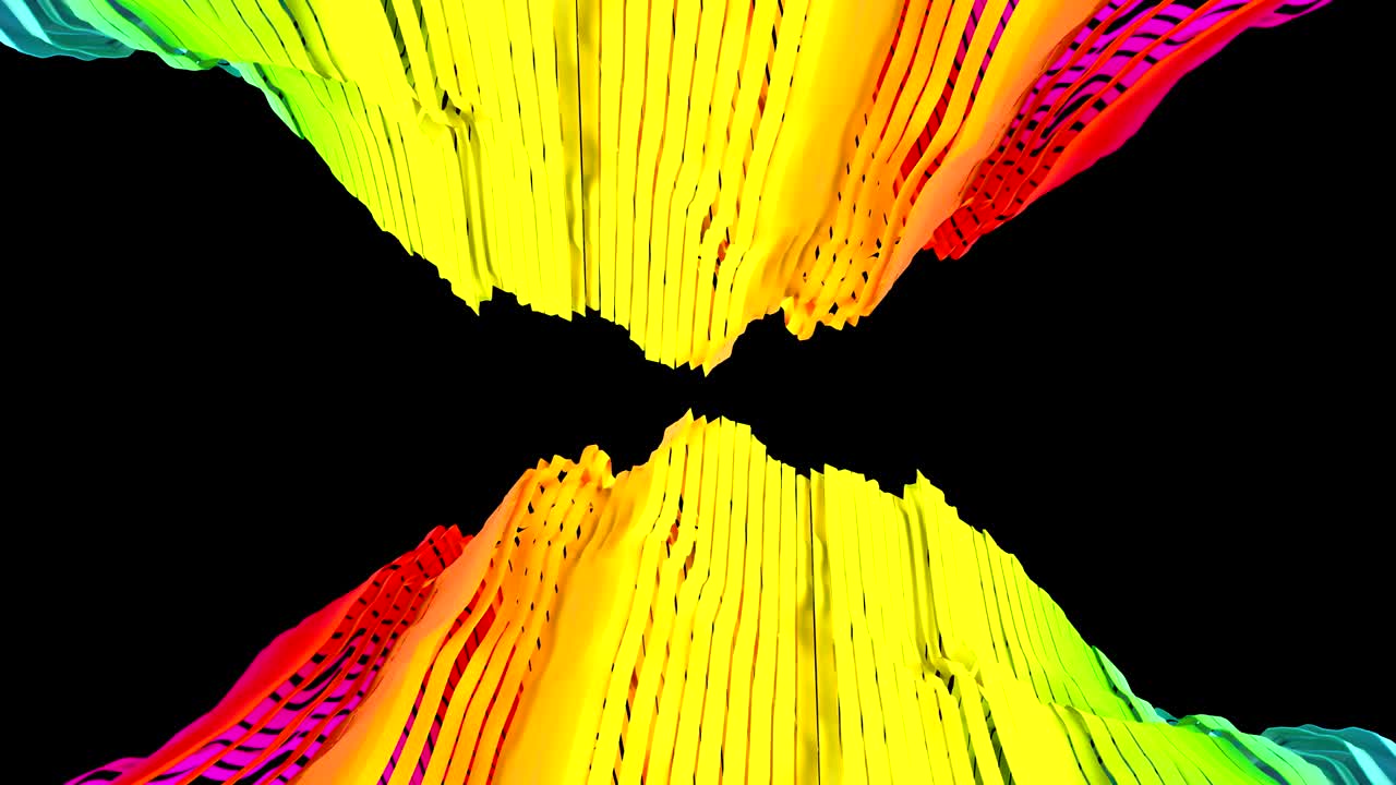 Abstract Ribbon Strips.