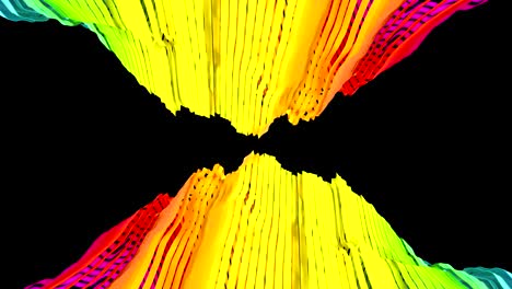 abstract ribbon strips.