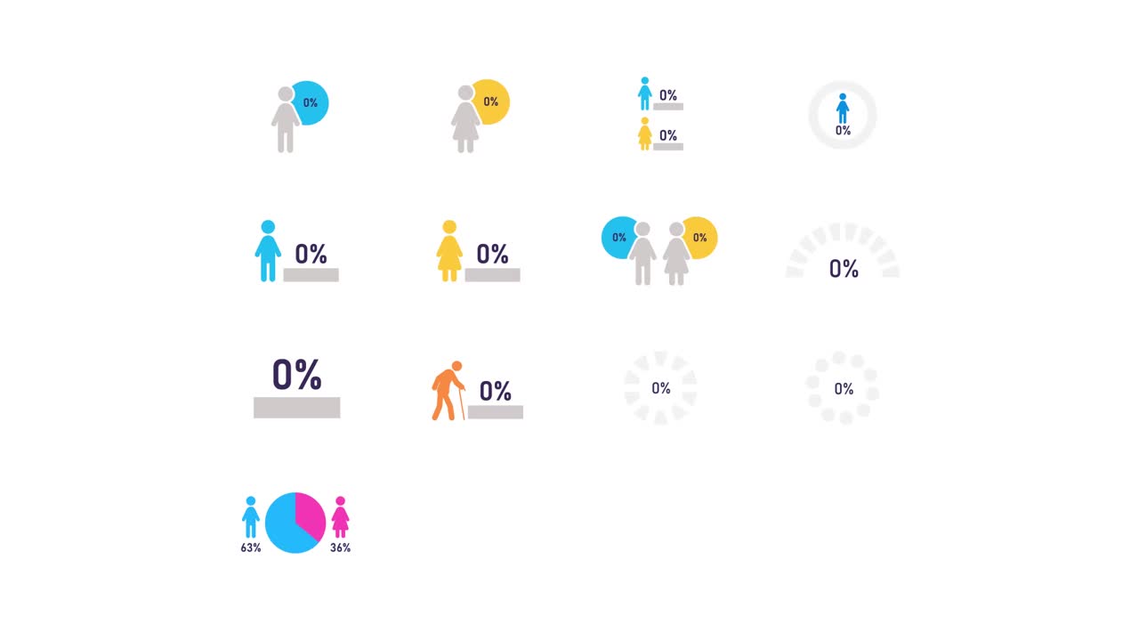 Gender Distribution Infographics