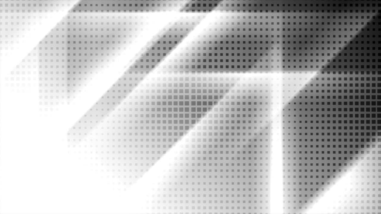 Sfondo animato geometrico tecnologico con contrasto bianco e nero