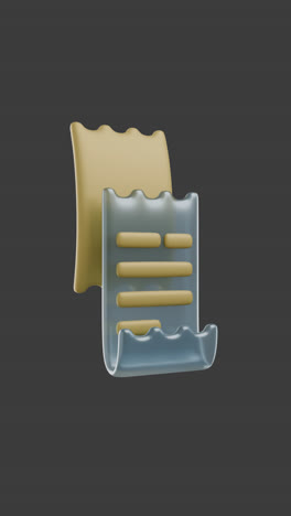 3D Rendered Document Icon with Checkmark