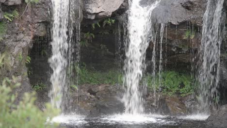 Close-Up-View-Of-Triple-Cascading-Waterfalls-At-Fairy-Pools-In-Isle-Of-Skye