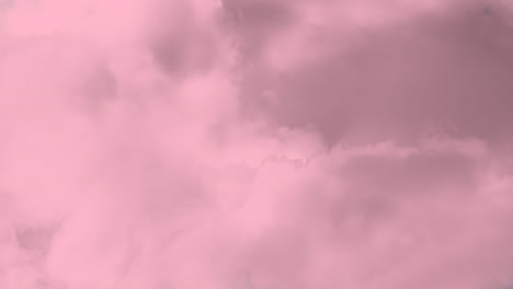 animation von langsam bewegten rosa wolken am himmel