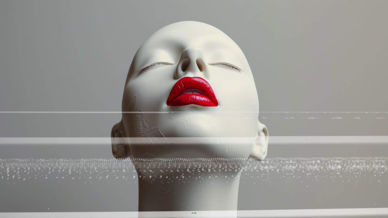 아름다운 인형 여성들의 헤드