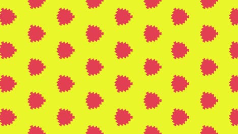 diseño de patrón sin costuras animado flotante