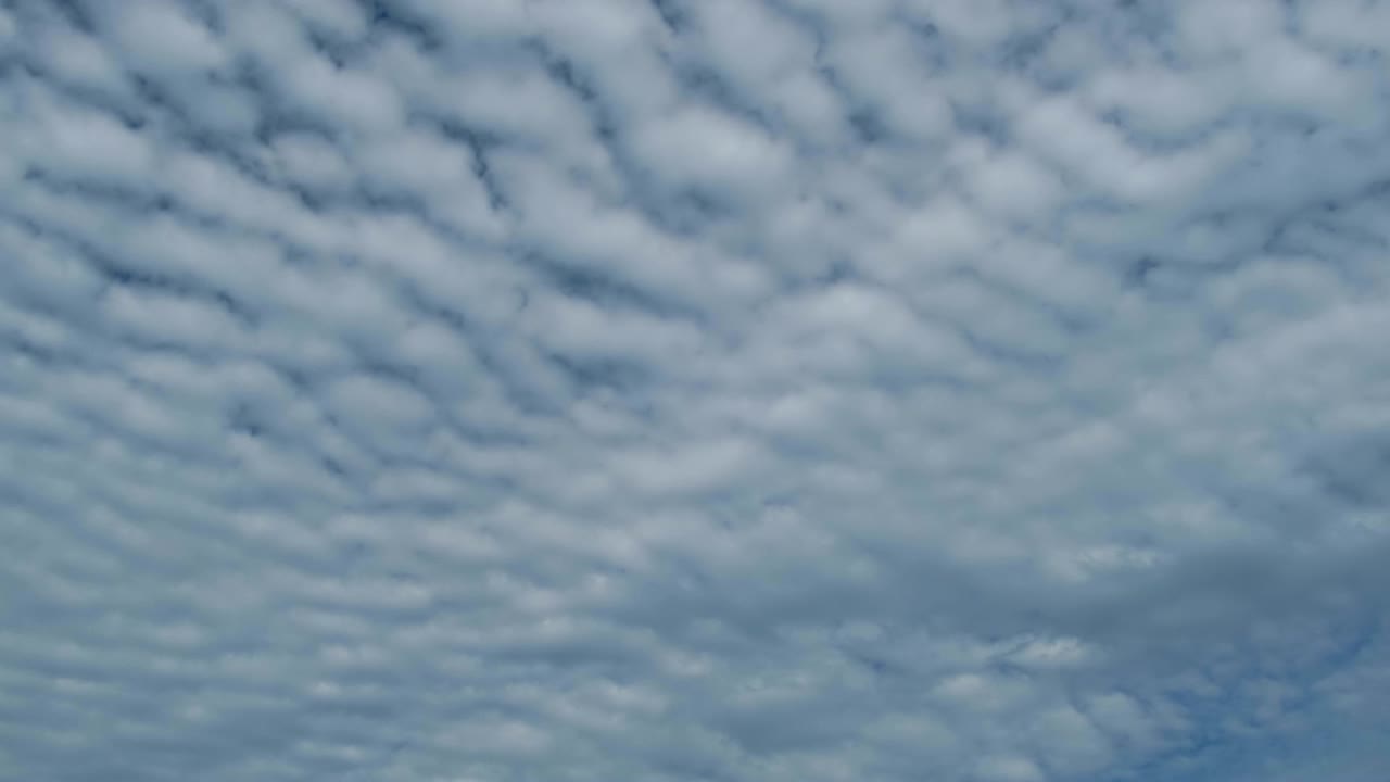 Clouds are Moving in the Blue Sky. TimeLapse