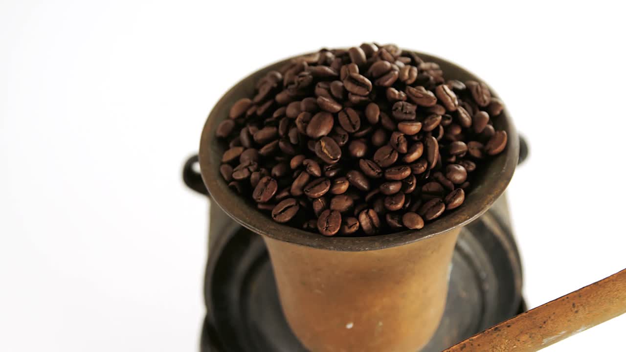 커피  ⁇ 을 가진 빈티지 커피 밀러