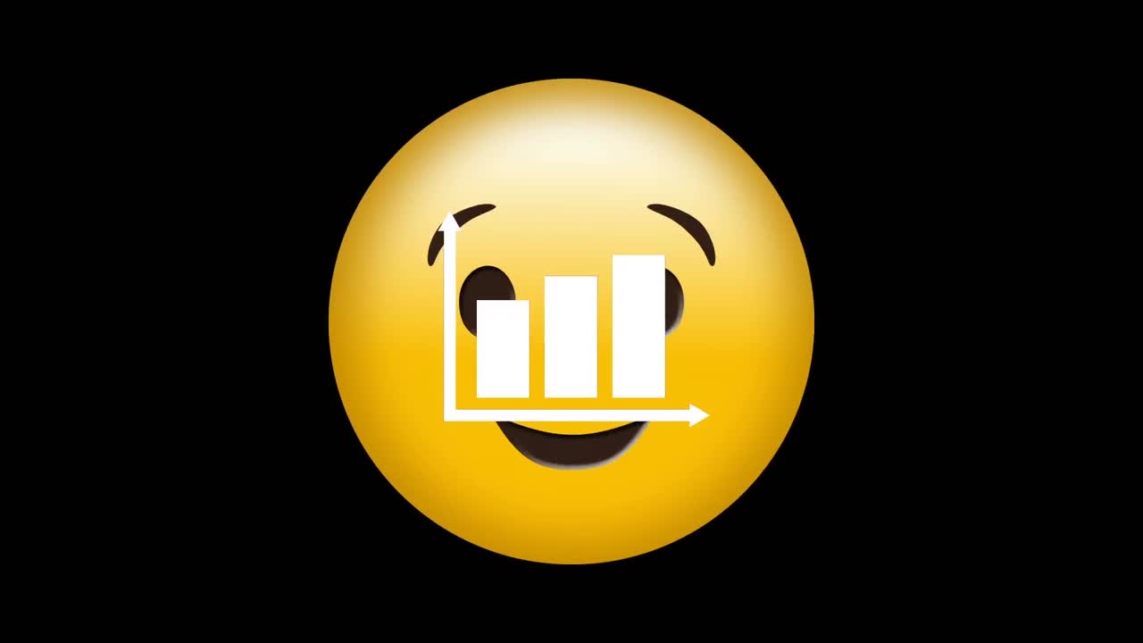 Premium stock video - Digital animation of bar graph icon against ...