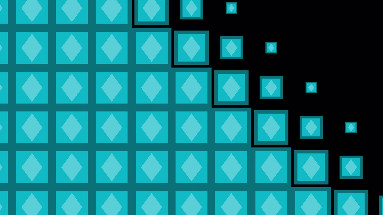 Teal Diamond Pattern