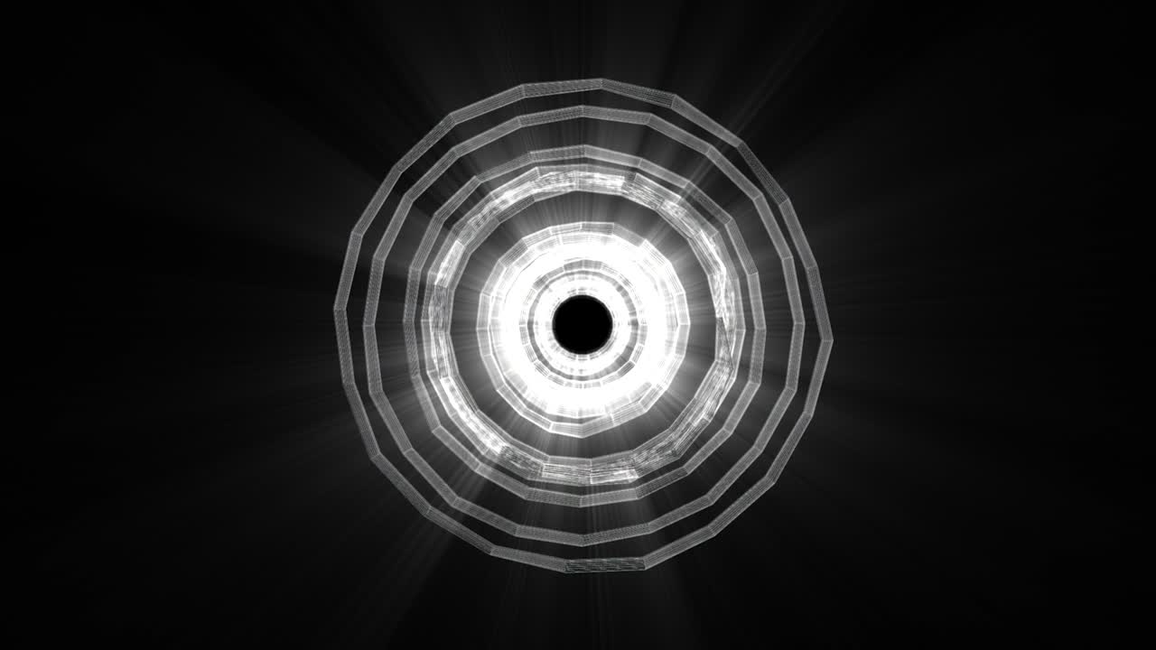 patrón circular abstracto en blanco y negro