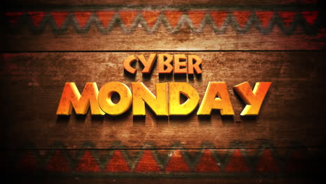 Cyber-Monday-Cartoon-Text-On-Wood