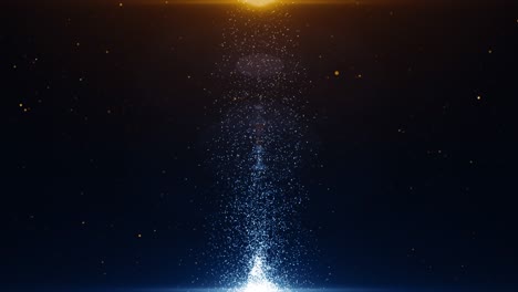 partículas de polvo abstracto luz bokeh títulos de movimiento bucle de fondo cinematográfico