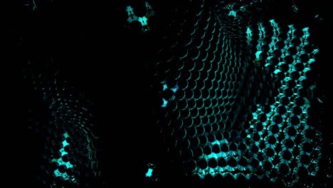 patrón geométrico abstracto con círculos en azul y verde