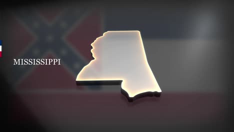 3d animated map of mississippi