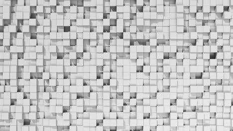 animación de formas blancas que se mueven sobre un fondo blanco