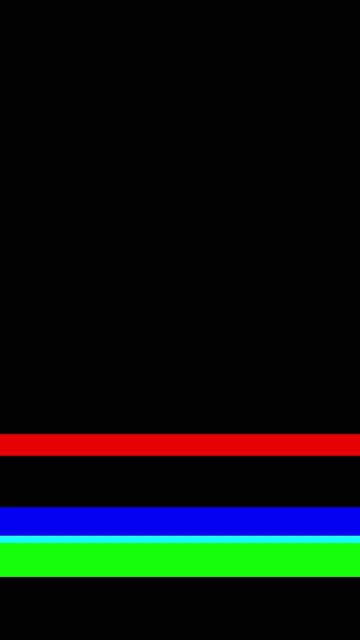 Digital Glitch Effect with Flashing RGB Color Bars on Black Background