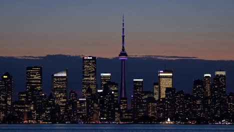 toronto-skyline bei nacht
