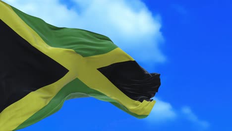 seamless loop of jamaican flag.