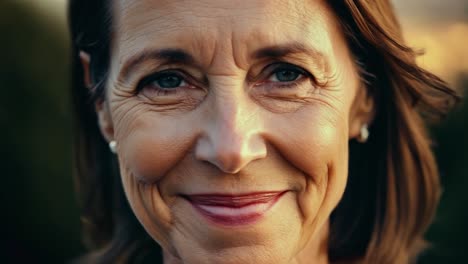 portrait of a smiling senior woman