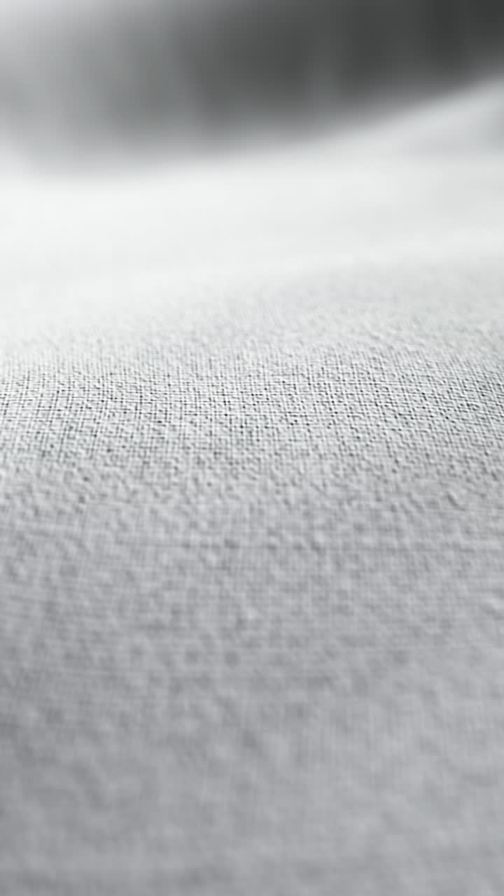 Macro texture di tessuto delicato con increspature, loop continuo
