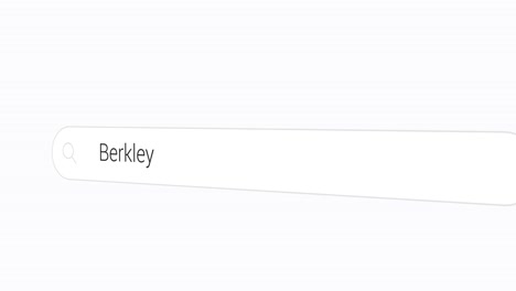 typing berkley on the search engine