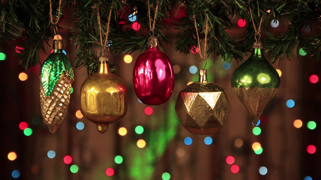 decoración de navidad - juguetes de vidrio antiguos.