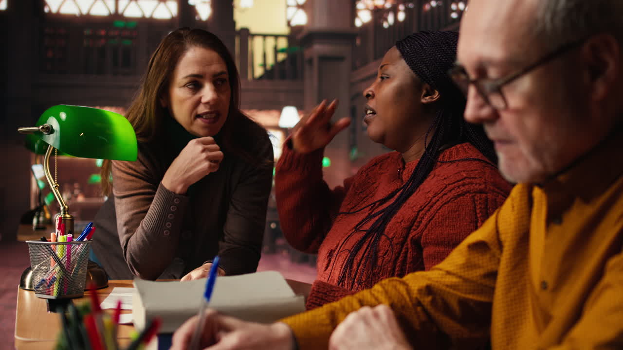 Group Discussion in an Office Setting
