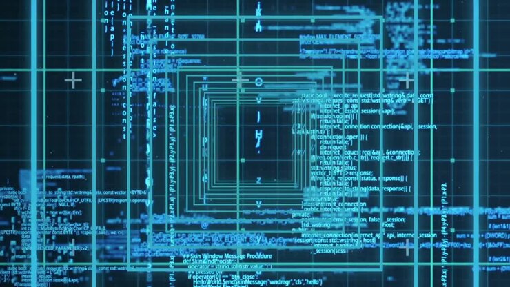 Digital generated video of concentric lines