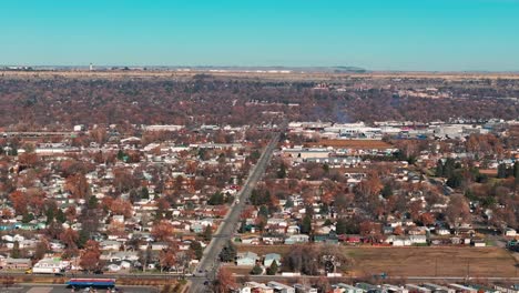 captivating aerial perspective of billings, montana, bathed in sunlight, captured by a drone