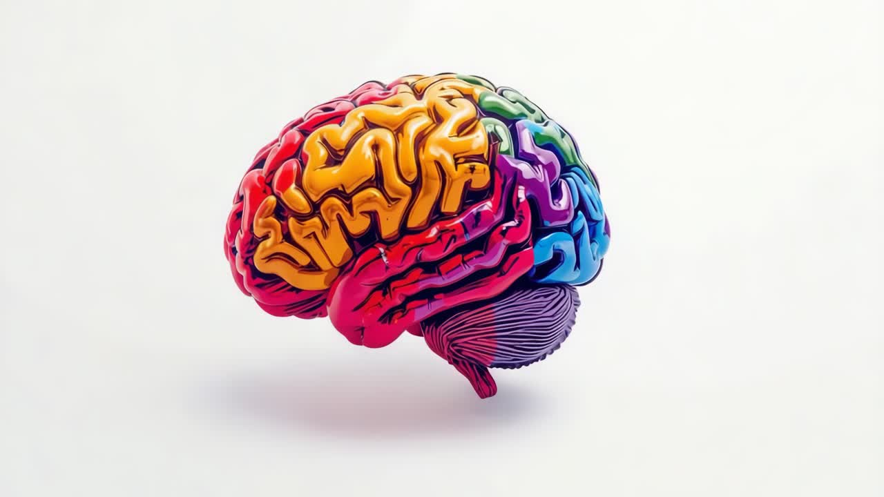 Colorful Brain Anatomy