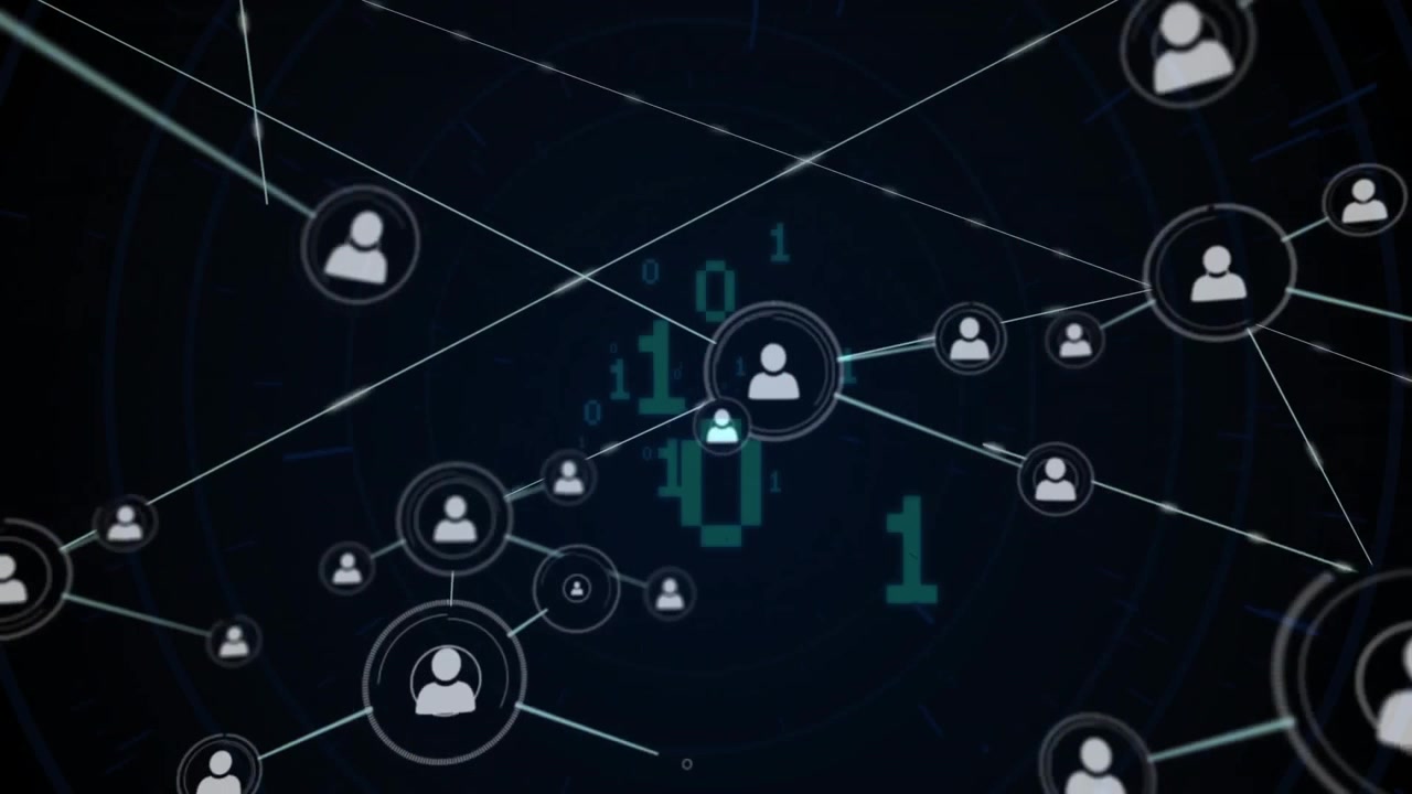 On startup central user icon appearing and initiating network growth for showing connected users