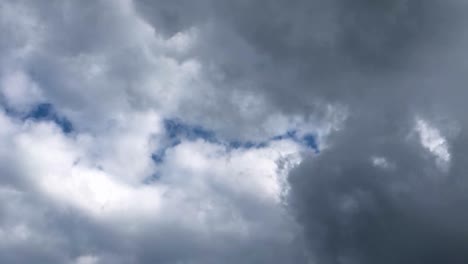 time lapse of cloud formation before heavy rains storm in wet season