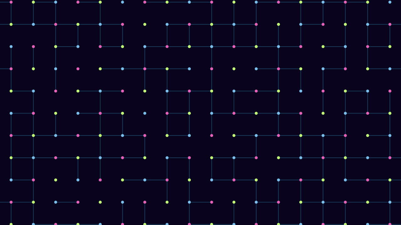 다채로운 선과 점으로 생동감 넘치는 격자 패턴