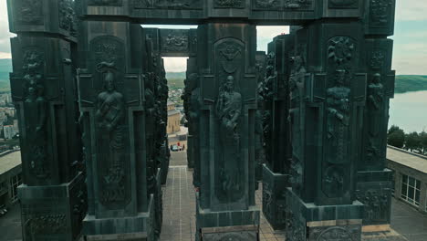 the chronicle of georgia monument in tbilisi