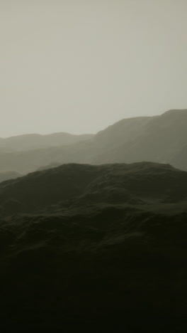 misty mountainscape