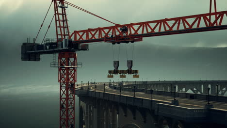 high way bridge under construction