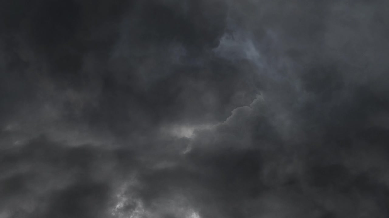 Supercell thunderstorm in dark sky 4k