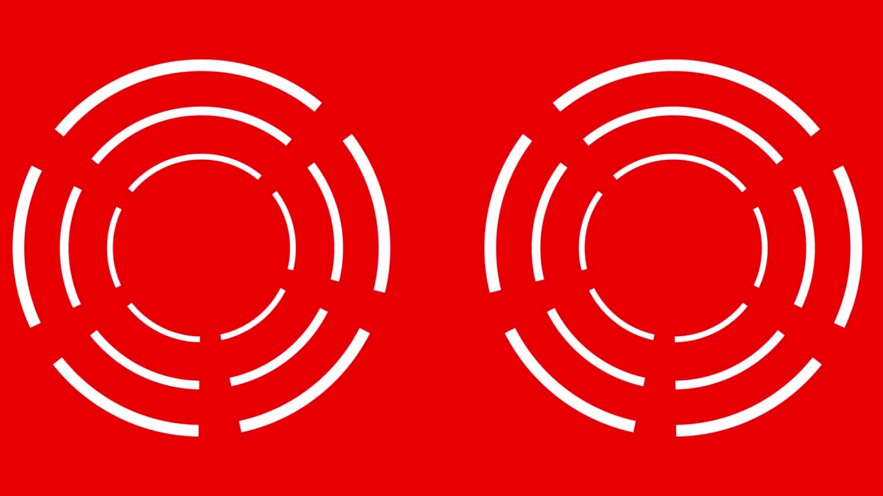 원 회전 스플릿 팝 애니메이션 모션 그래픽