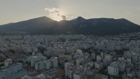 Antena---Ciudad-De-Xanthi-En-El-Norte-De-Grecia