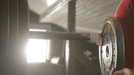 weightlifting in the gym