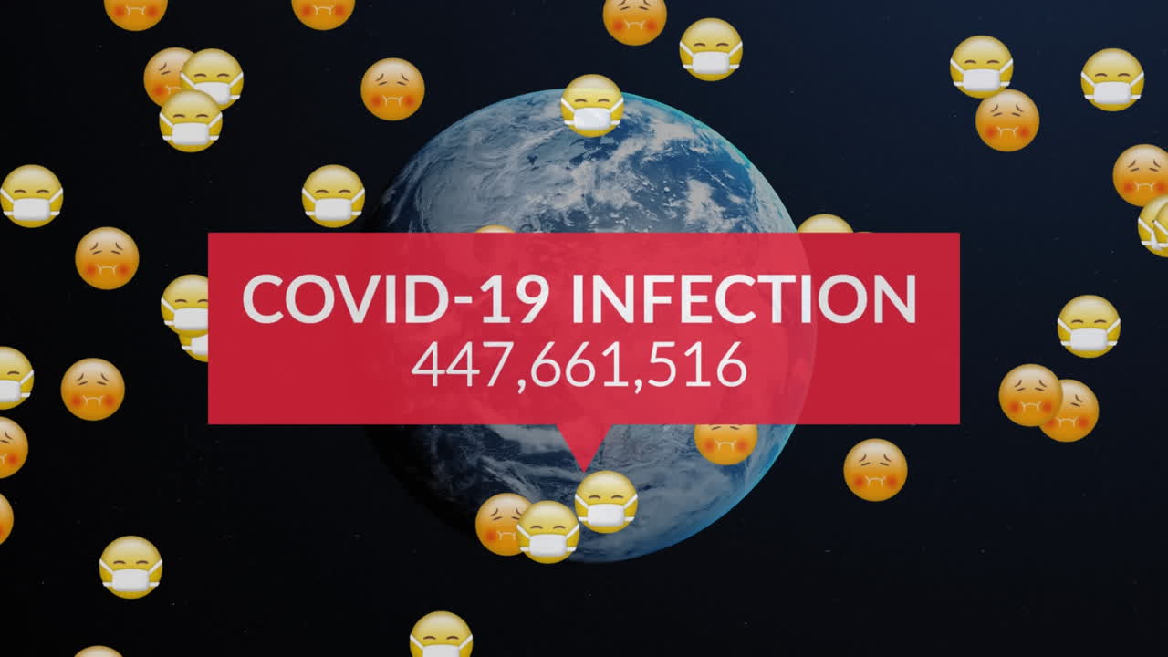 casos globales de infección por coronavirus en toda la tierra.