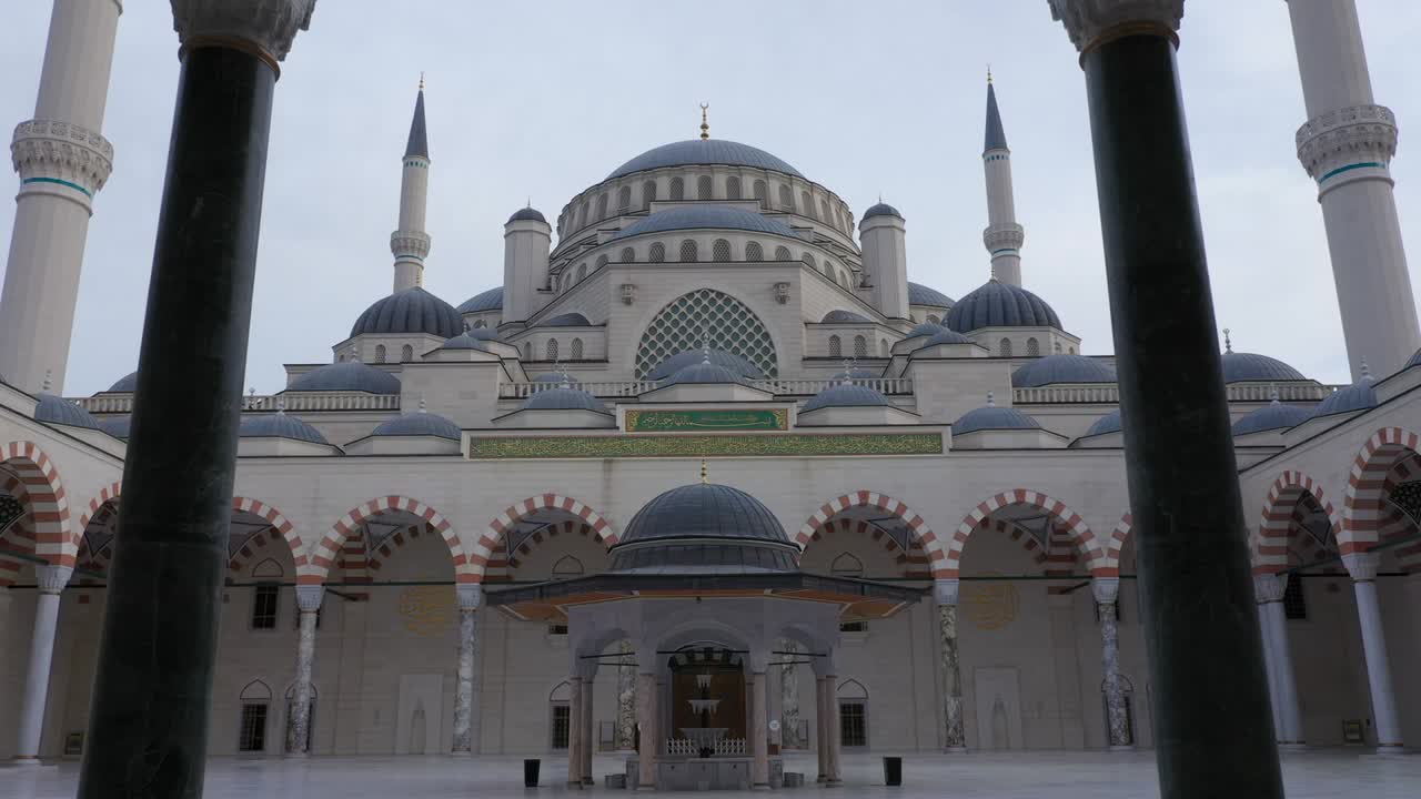 Aerial view of Camlİca Mosque in Istanbul in Ramadan