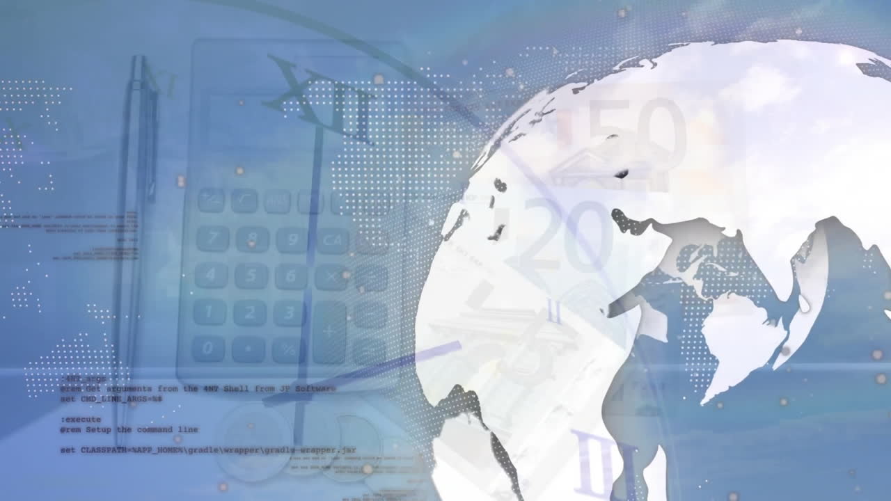 지구상의 시계의 애니메이션