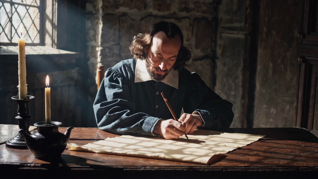 Historical Writer in a Study