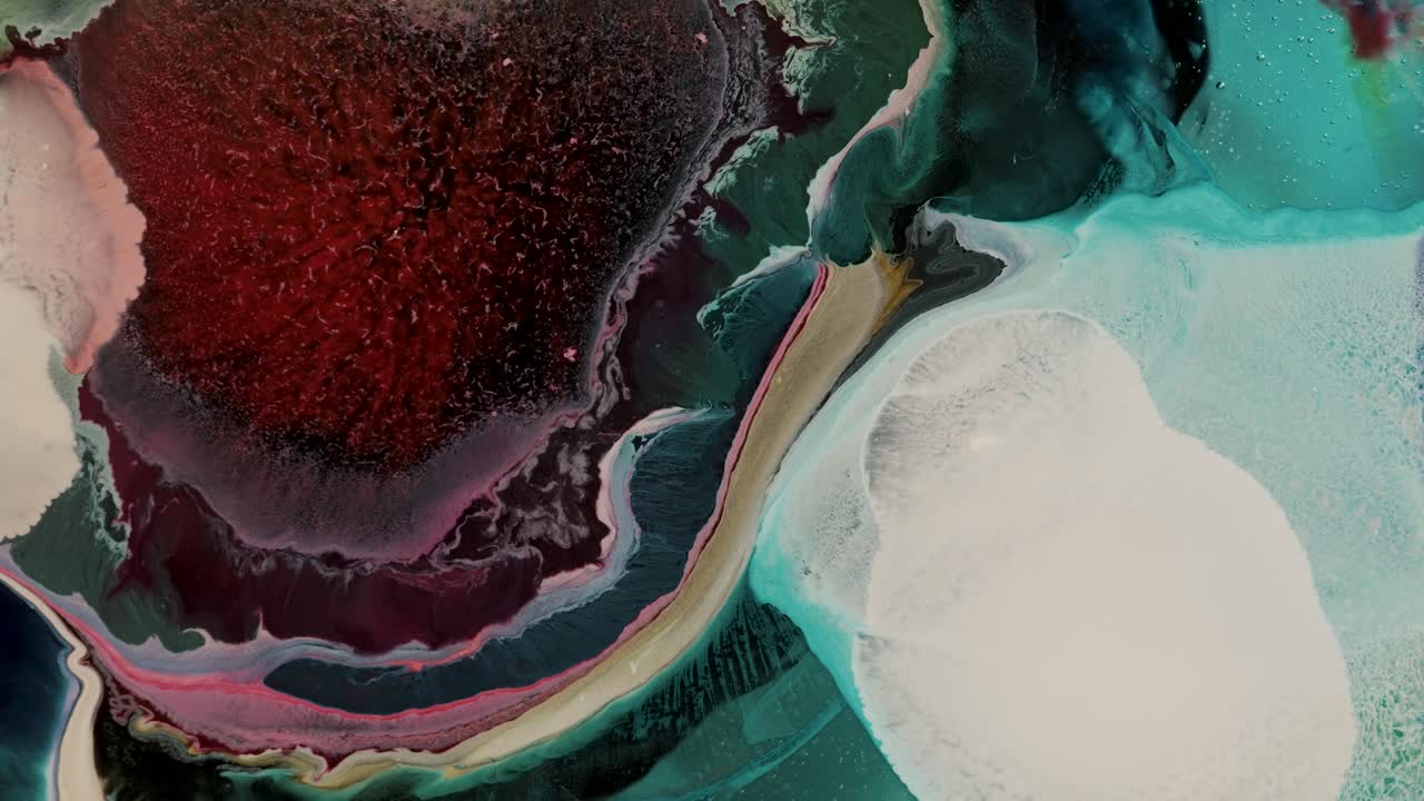 formaciones del cosmos planetario tinta de nebulosa de varios colores