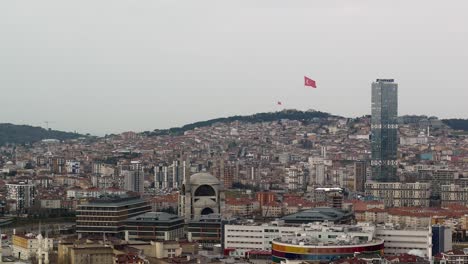 aerial view of a city in turkey