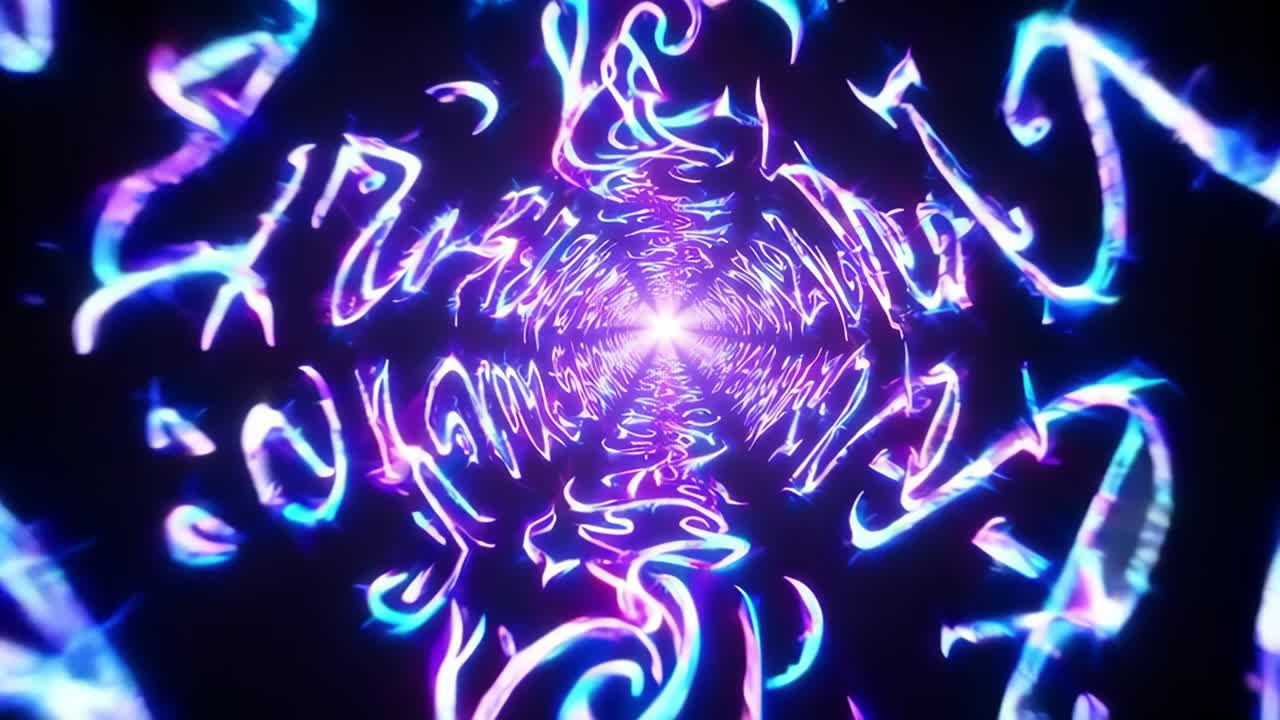 túnel de resplandor abstracto