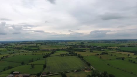 panning de 360 grados desde un avión no tripulado en el área de leicester del área de leicestershire
